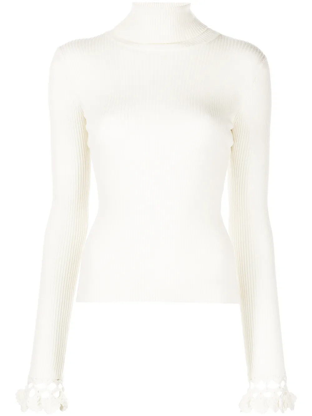 

Sea Wynter ribbed-knit roll-neck jumper - CREAM