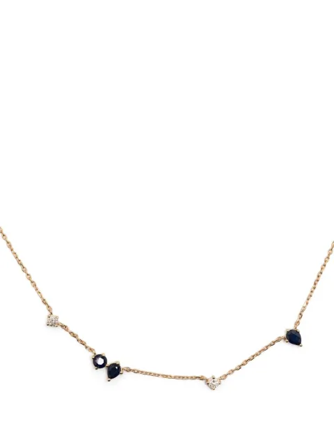 Adina Reyter 14kt yellow gold Premier Amigos sapphire and diamond necklace