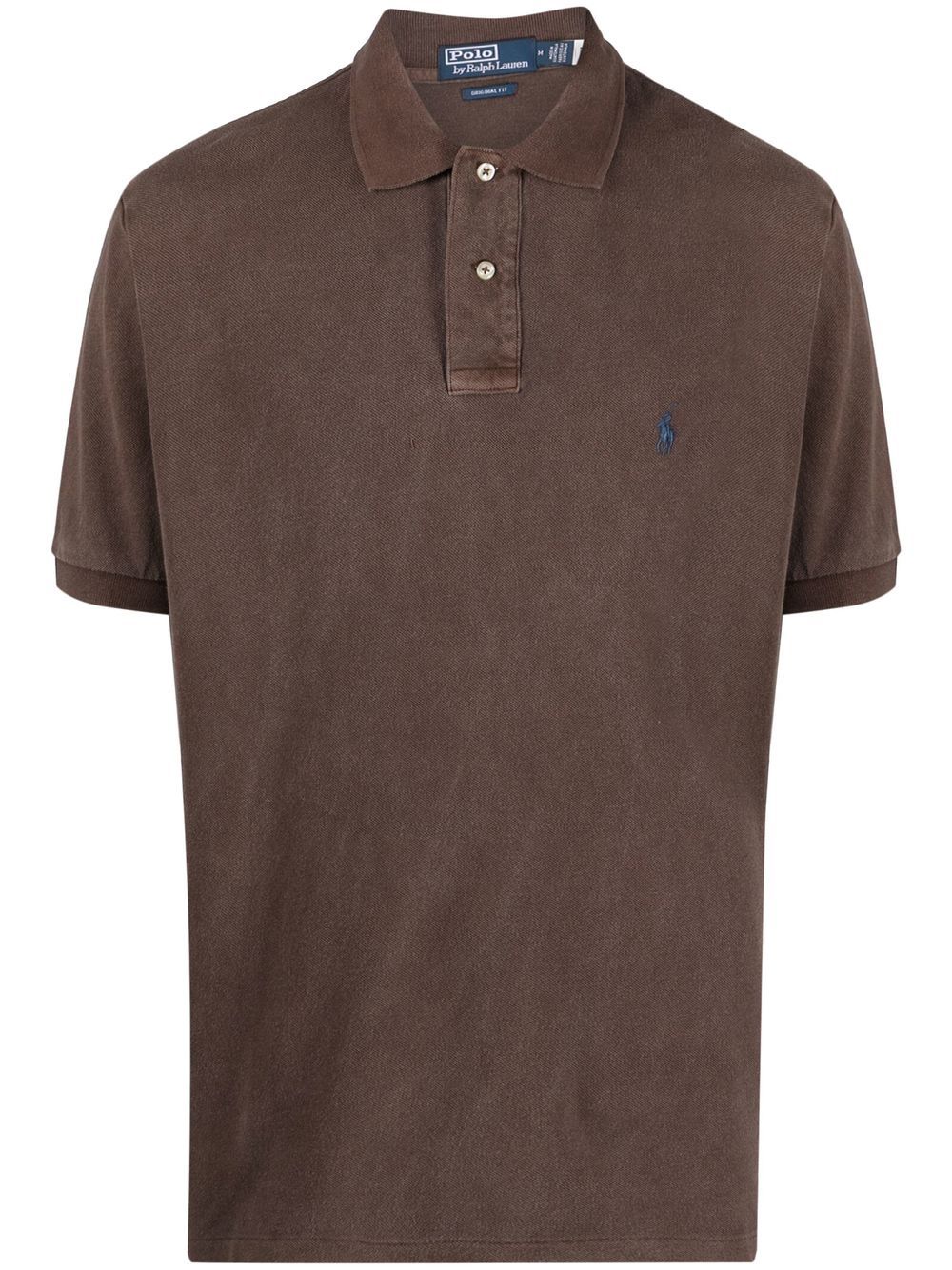 Polo Ralph Lauren Logo-embroidered Polo Shirt In Brown