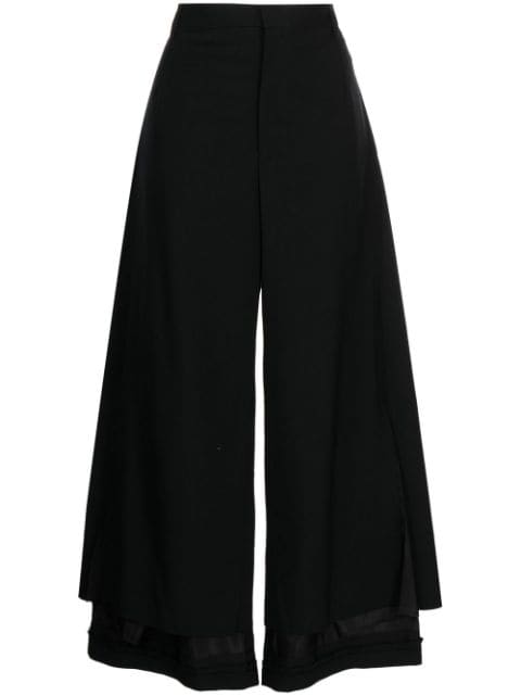 Undercover wide-leg cropped trousers