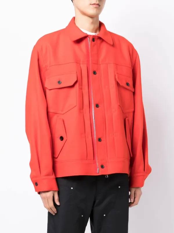 Sacai four-pocket box-fit Jacket - Farfetch