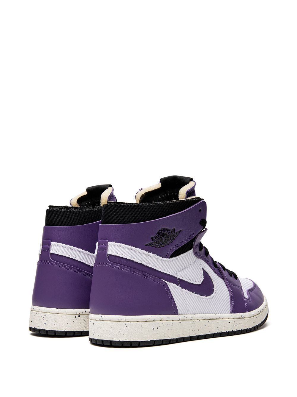 Shop Jordan 1 High Zoom Air Cmft "crater Purple" Sneakers