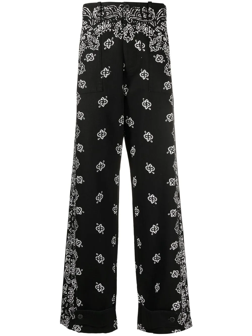 

AMIRI pantalones con estampado de cachemira - Negro