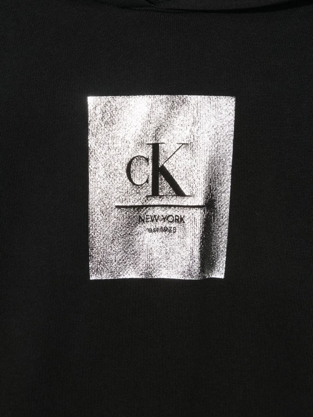  Calvin Klein Kids Kapuzenkleid Mit Logo Print   Schwarz 