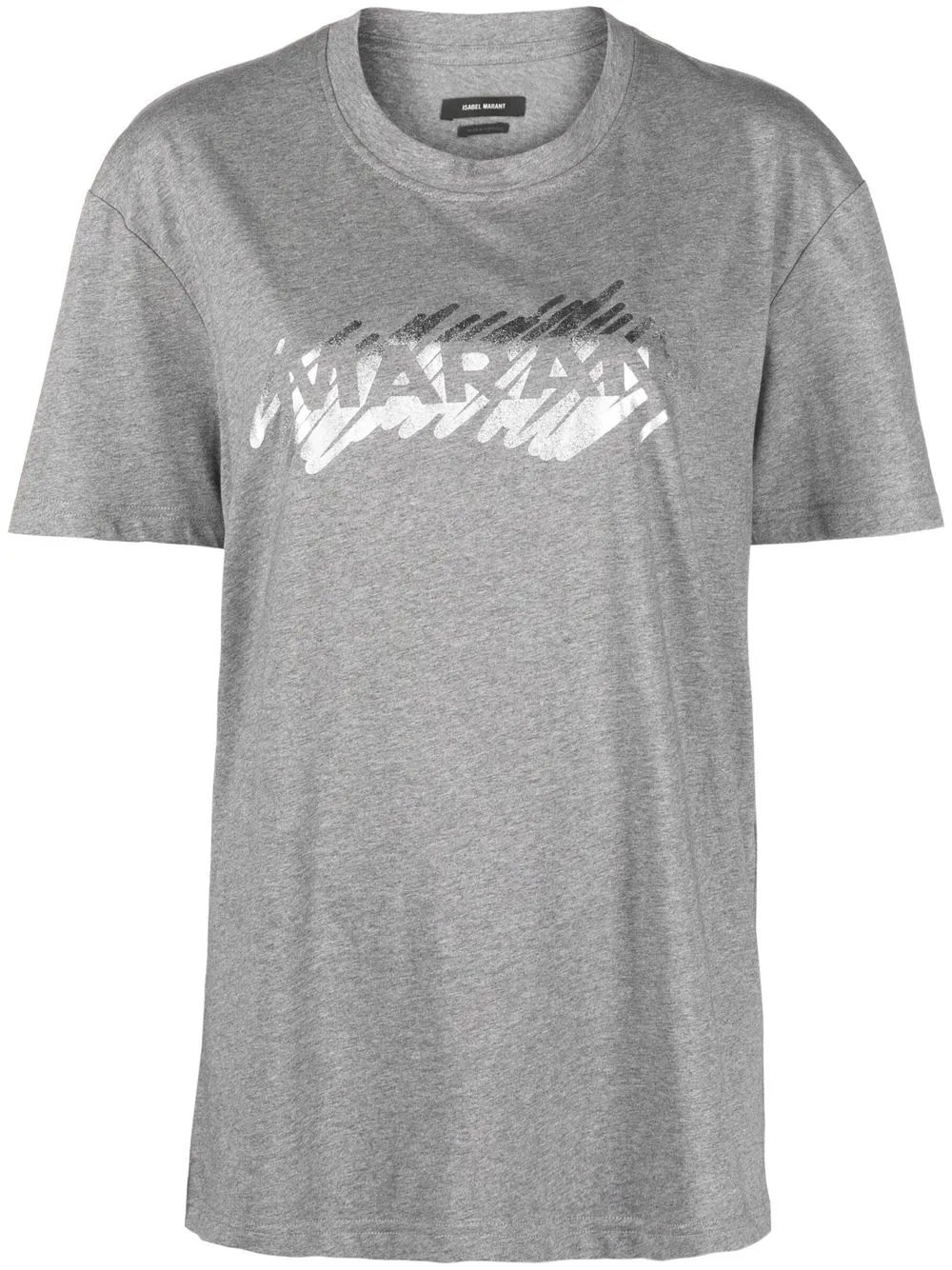 

Isabel Marant playera con logo estampado - Gris