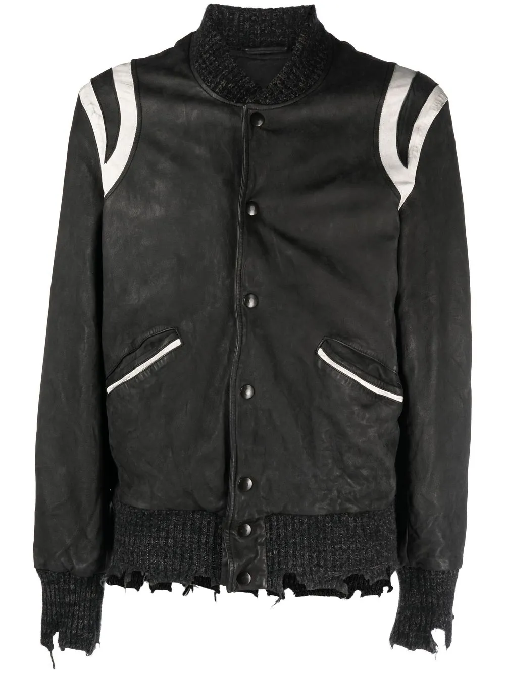 

Giorgio Brato distressed-effect leather jacket - Black