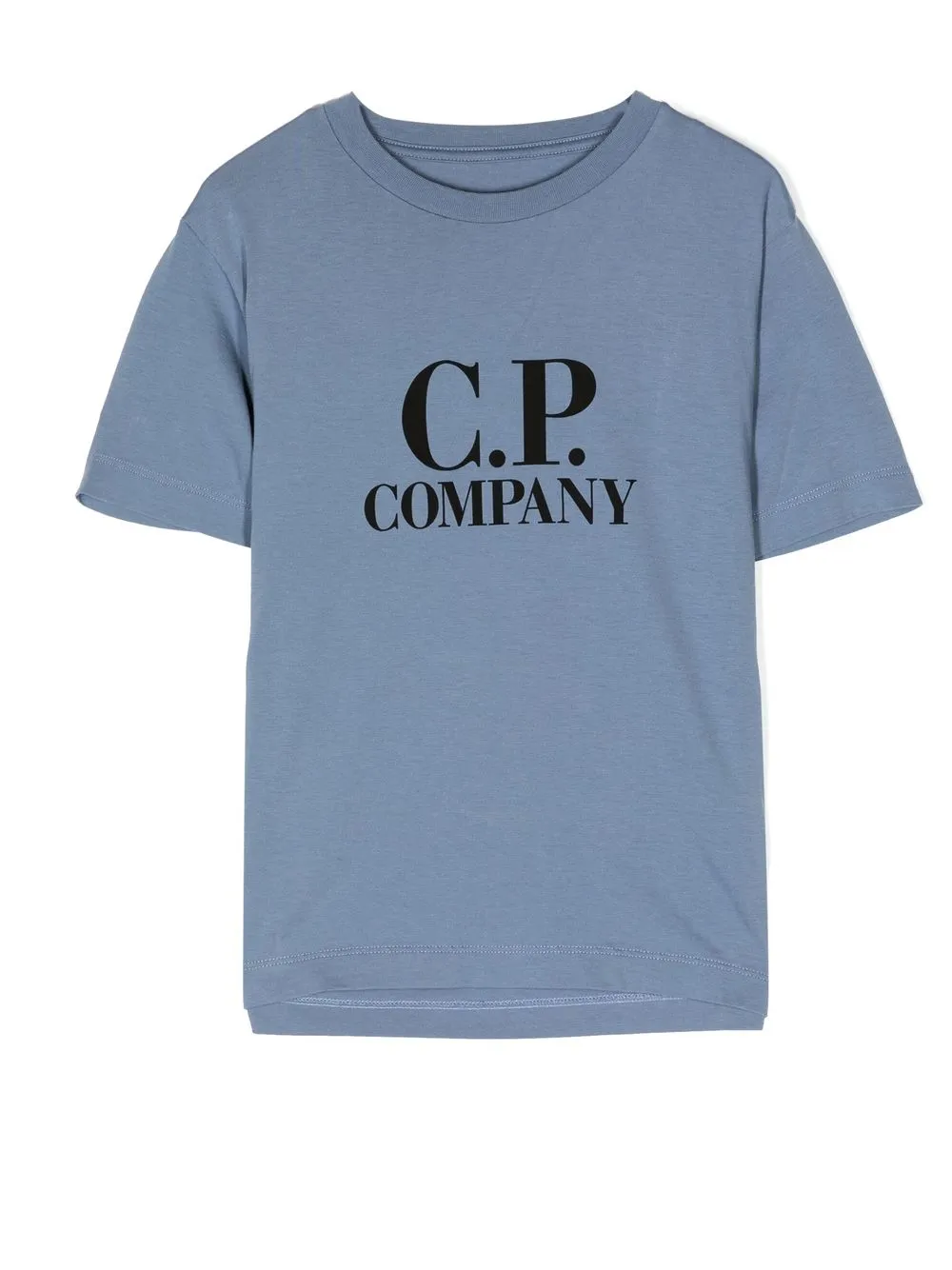 

C.P. Company Kids playera con cuello redondo y logo - Azul