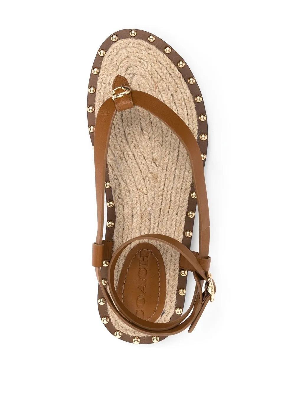 Coach Gracey Leather Sandals Farfetch