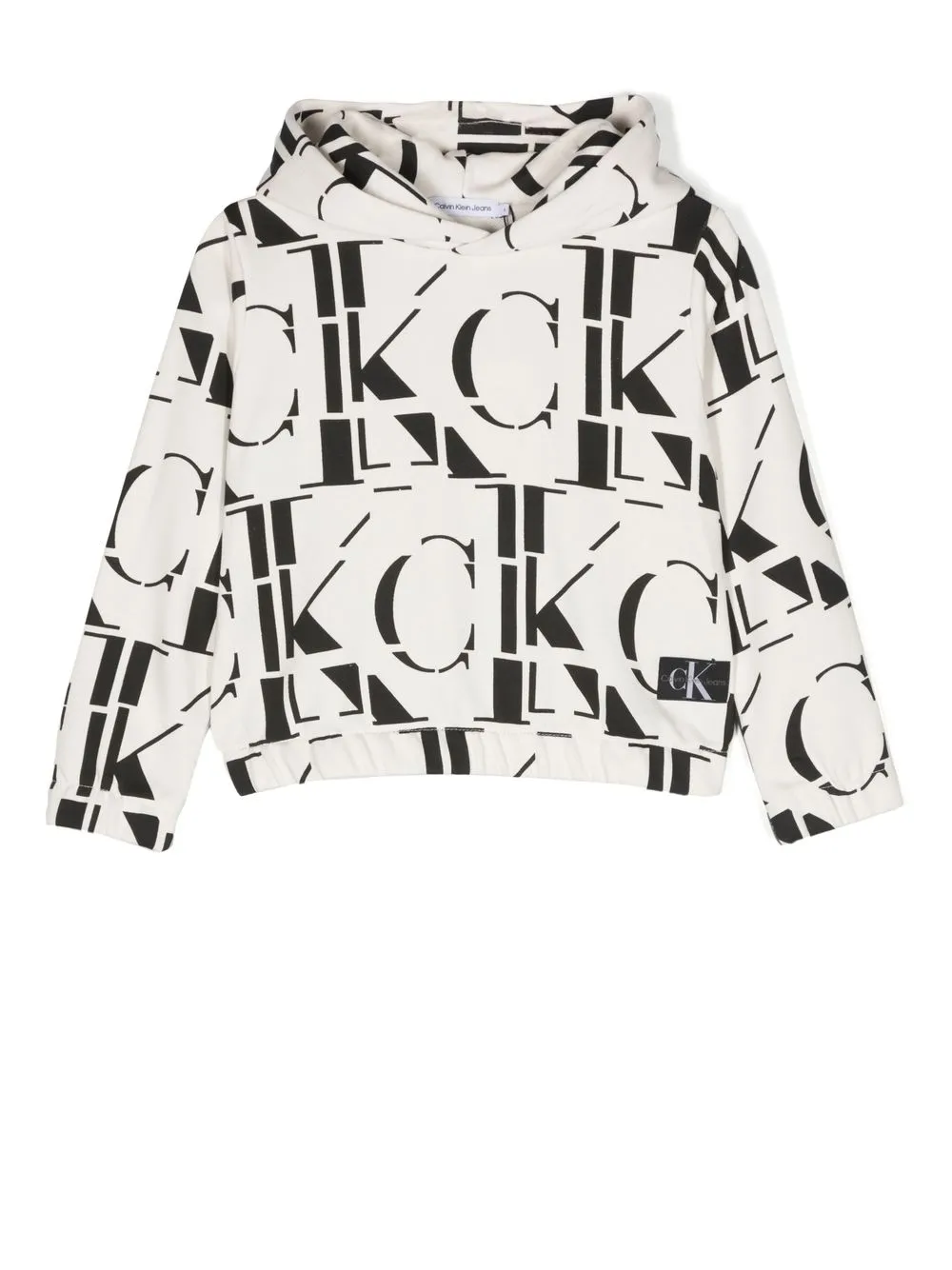 

Calvin Klein Kids hoodie con logo estampado - Neutro