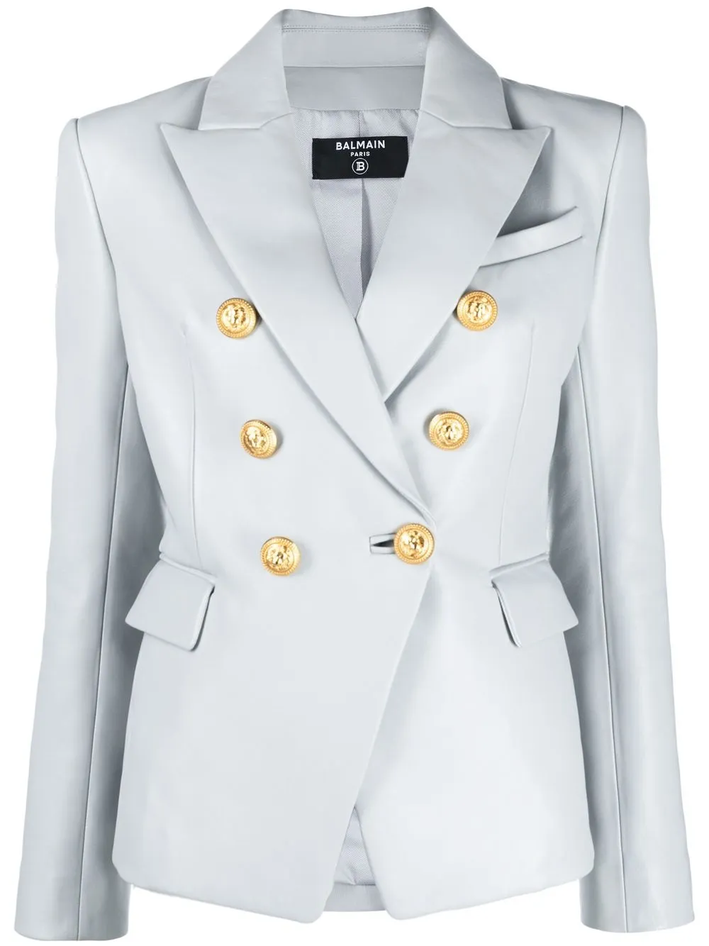 

Balmain blazer con doble botonadura - Gris