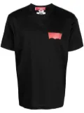 Junya Watanabe MAN logo-print cotton T-shirt - Black