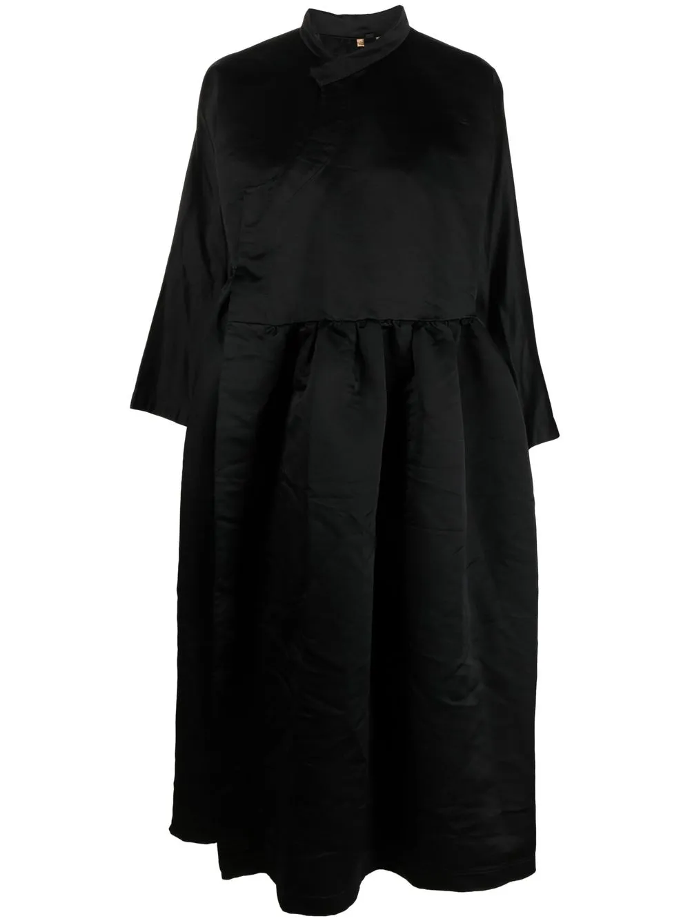 

Comme Des Garçons Comme Des Garçons vestido midi fruncido - Negro