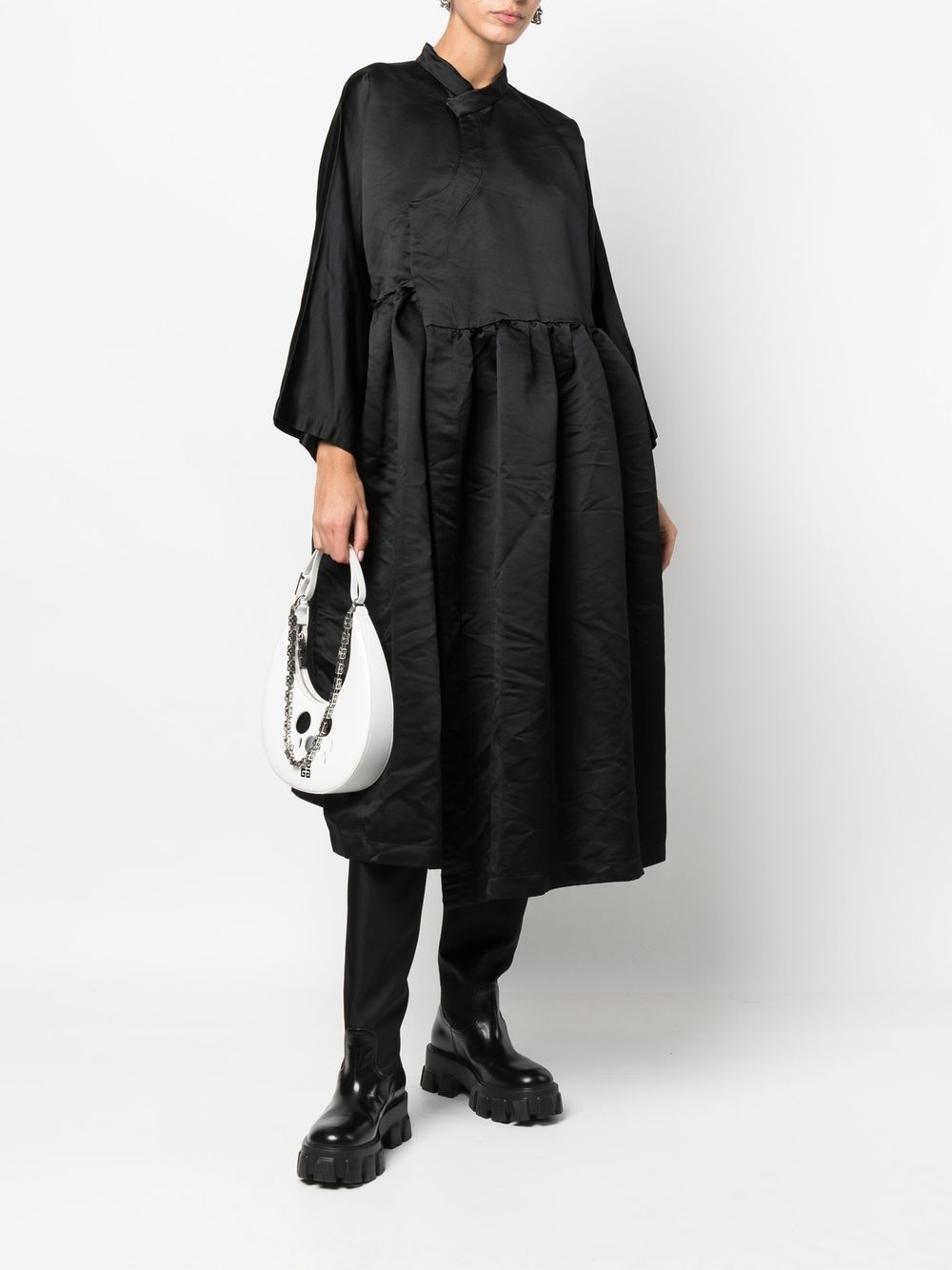 Comme Des Garçons Comme Des Garçons Ruched Midi Dress - Farfetch