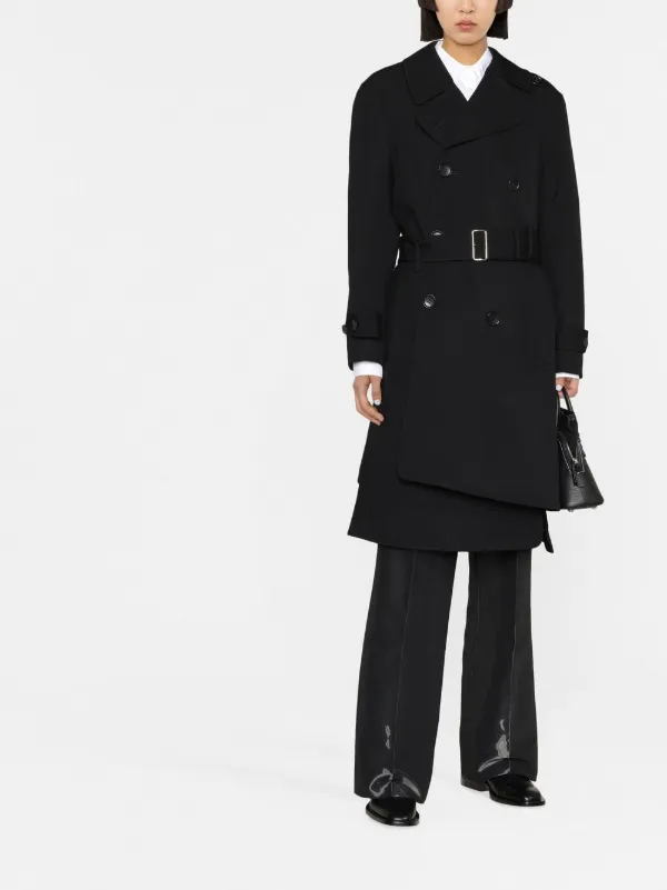 コムデギャルソン コムコム ウール ダブルコート Comme Des Garçons Comme Des Garçons ダブルコート | ブラック