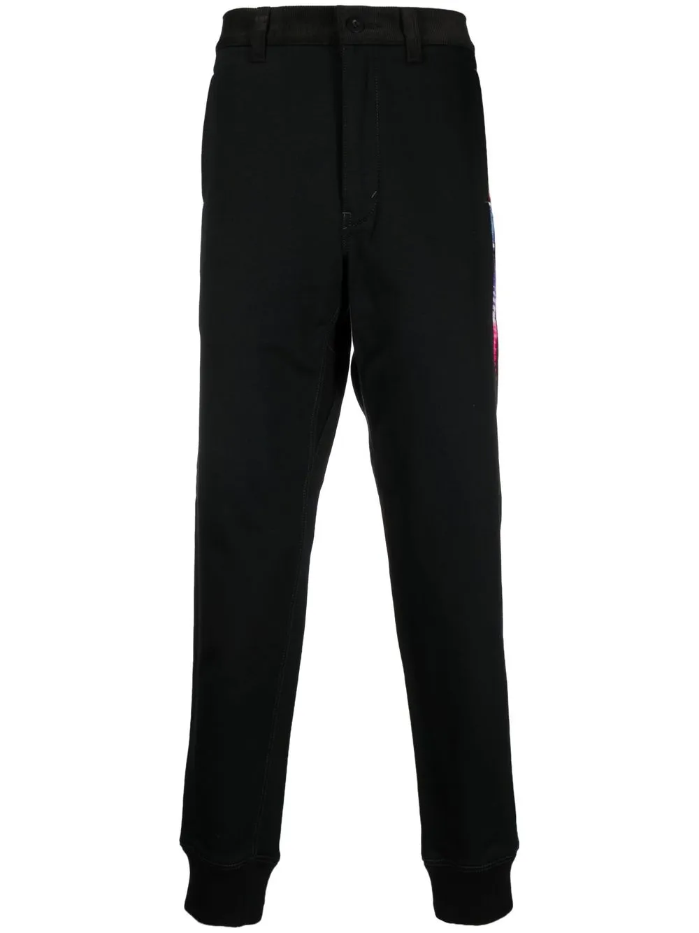 

Junya Watanabe constrast-panel slim-fit pants - Black