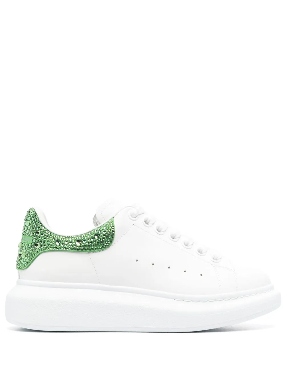 

Alexander McQueen tenis bajos Oversized - Blanco