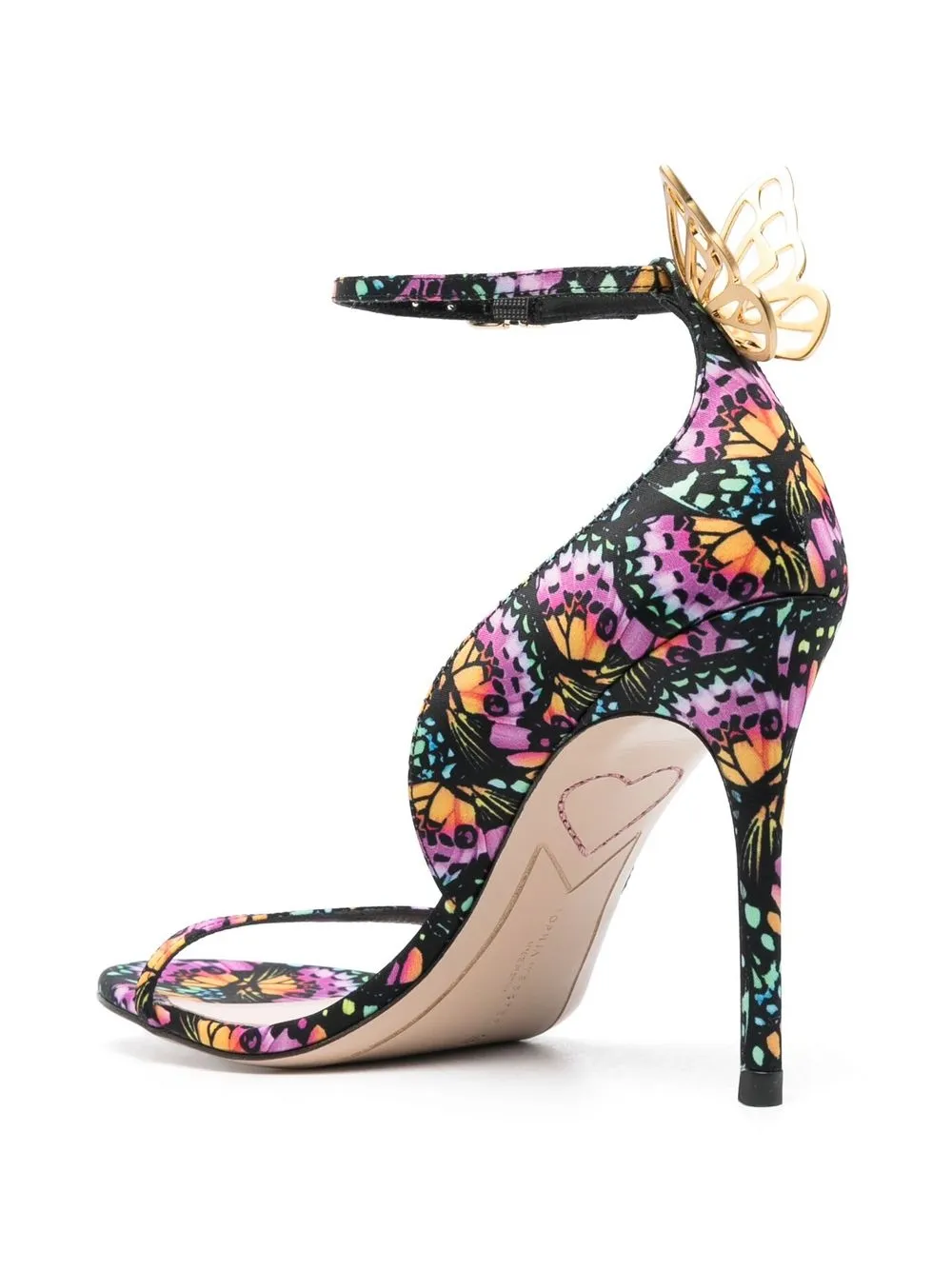 Sophia Webster Mariposa heeled sandals Black