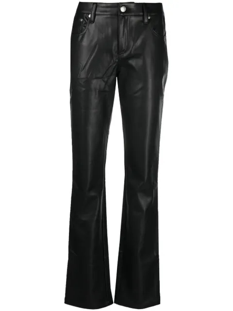 MISBHV faux-leather straight-leg trousers 