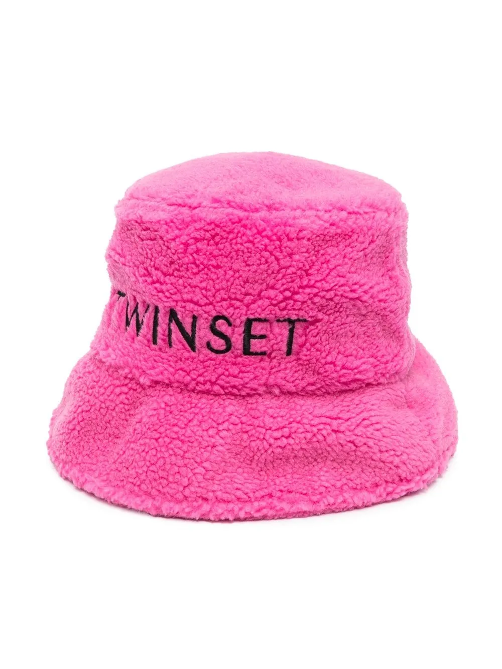 

TWINSET Kids gorro de pescador con logo bordado - Rosado