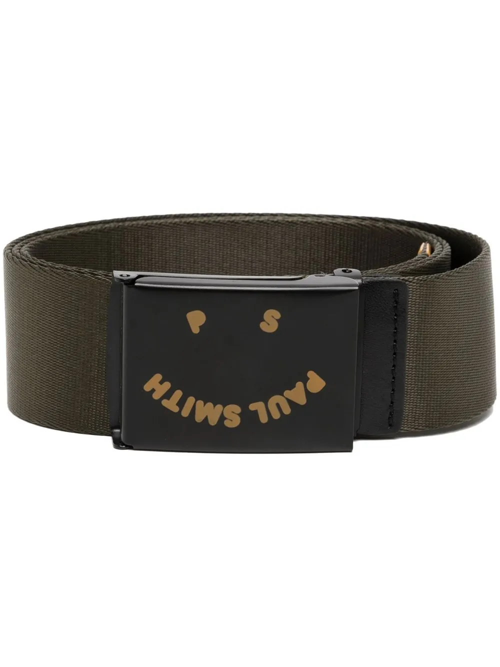 

PS Paul Smith logo-print buckle belt - Green