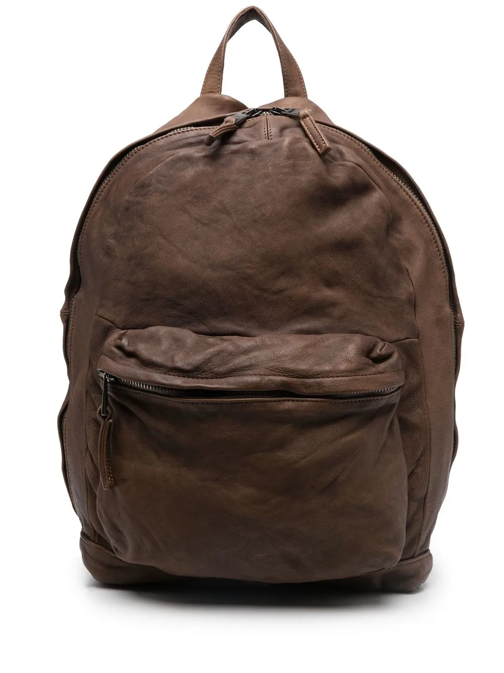 

Giorgio Brato crinkled-effect leather backpack - Brown