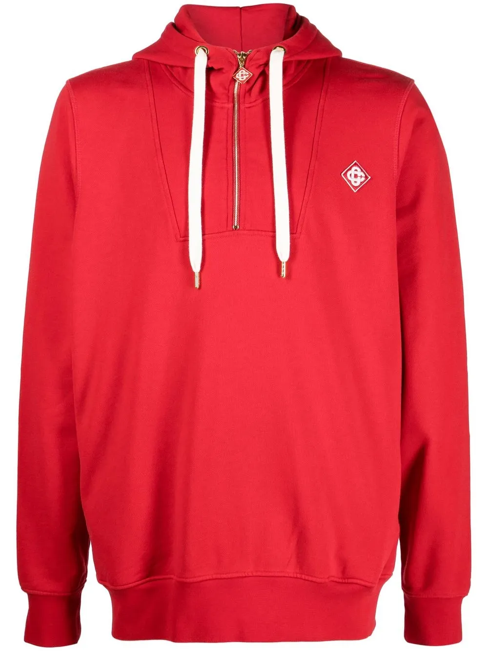 

Casablanca logo-patch hoodie - Red