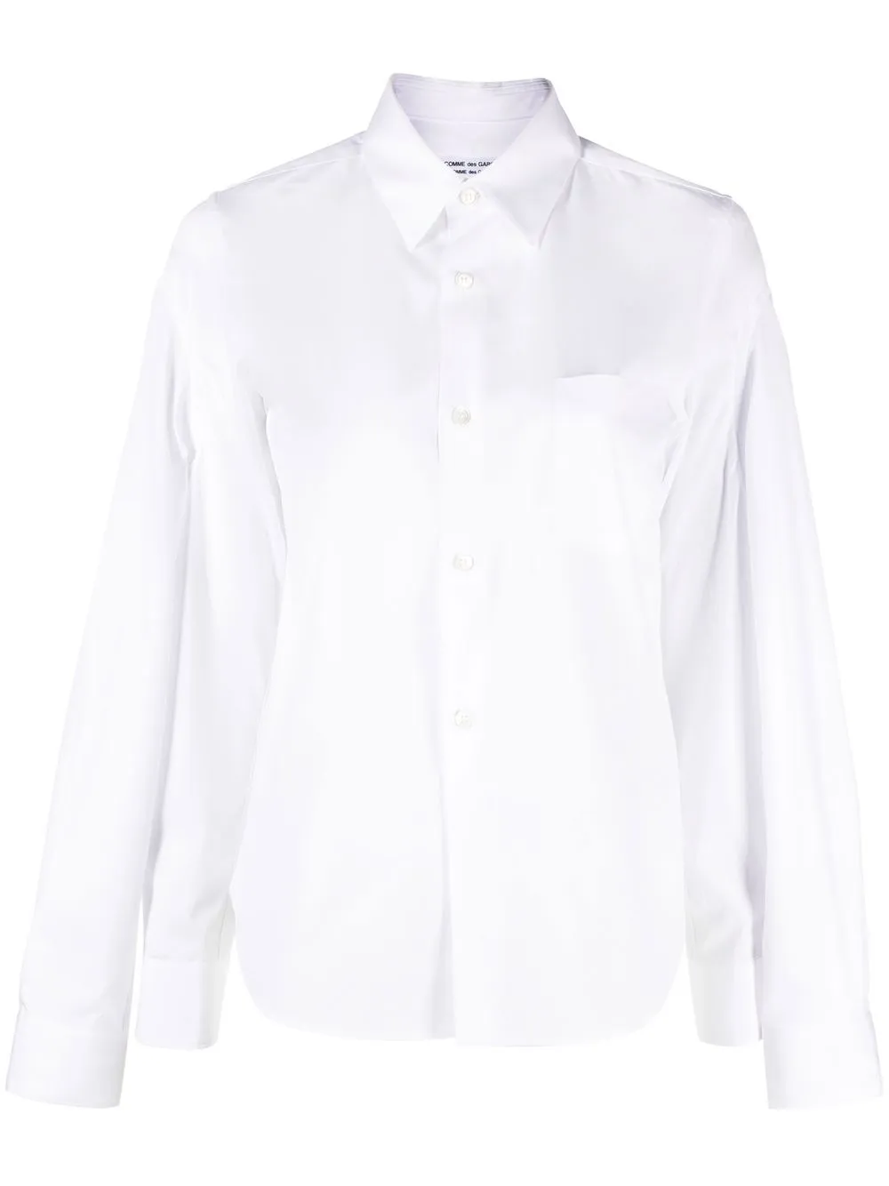 

Comme Des Garçons Comme Des Garçons camisa con detalle a capas - Blanco