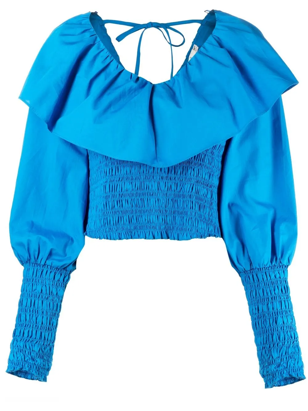 

Gestuz blusa con mangas farol - Azul