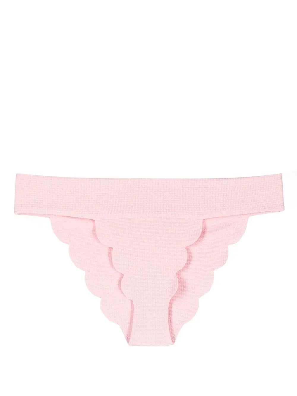 

Marysia bikini bottom con bordes festoneados - Rosado