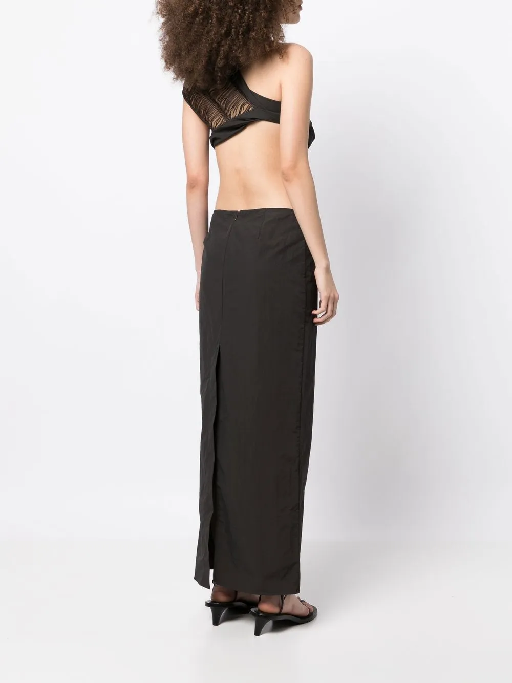 Fringed Column Dress