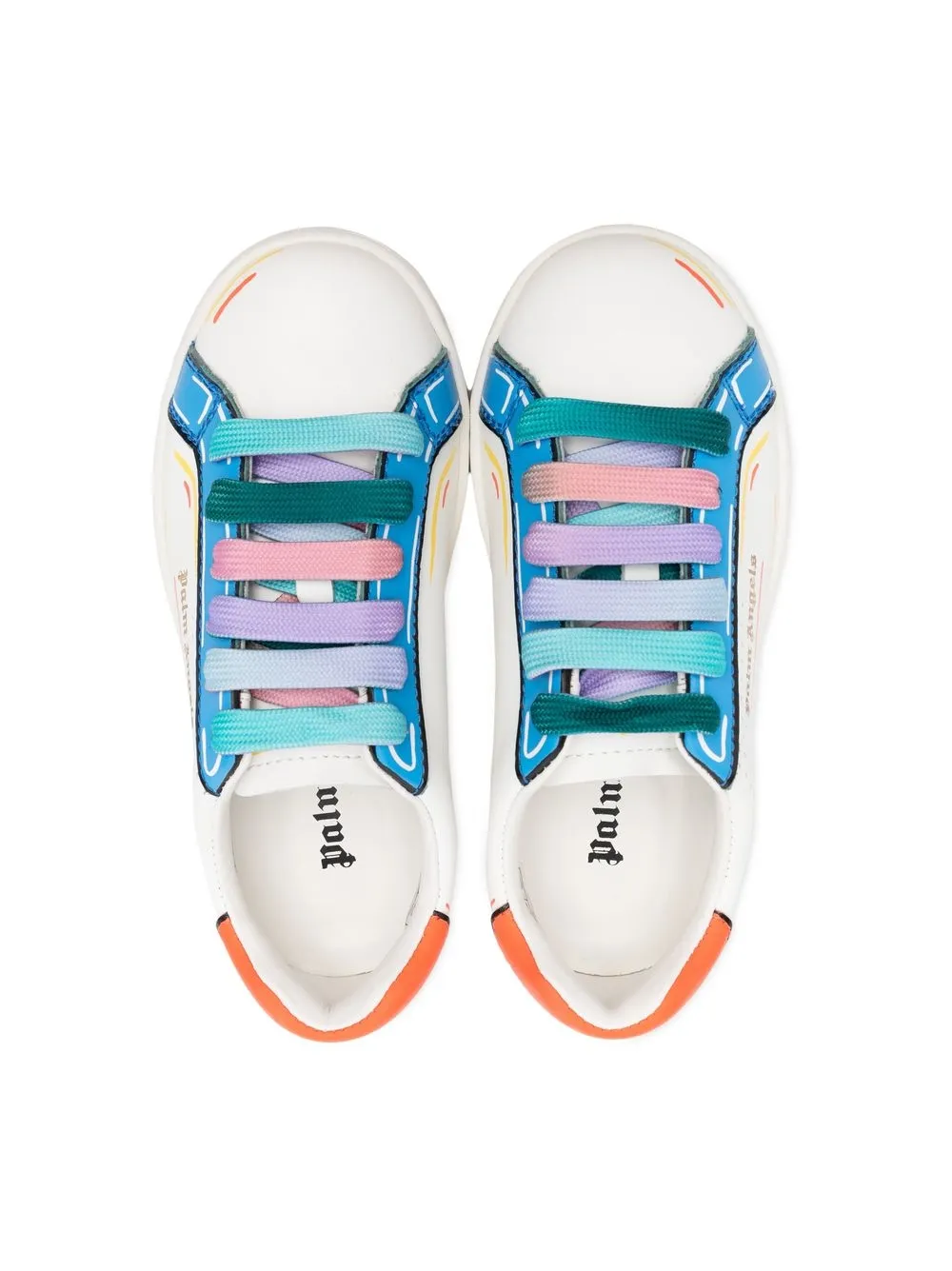  Palm Angels Kids Klassische Sneakers   Weiß 