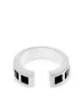 Tom Wood sterling silver Gate Square black onyx ring