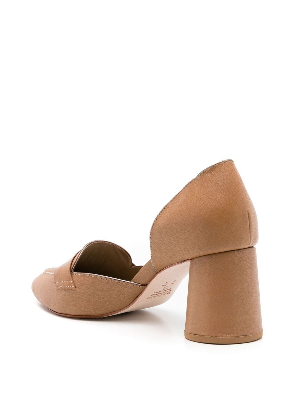 Shop Sarah Chofakian Perry Pointed-toe 70mm Pumps In Brown