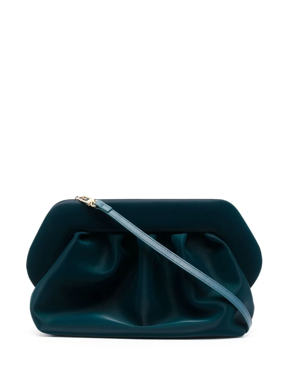 

Themoirè Bios ruched clutch bag - Green