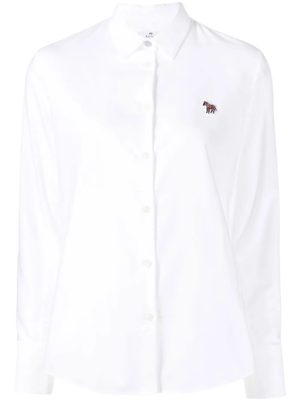 

PS Paul Smith logo-patch long-sleeve shirt - White