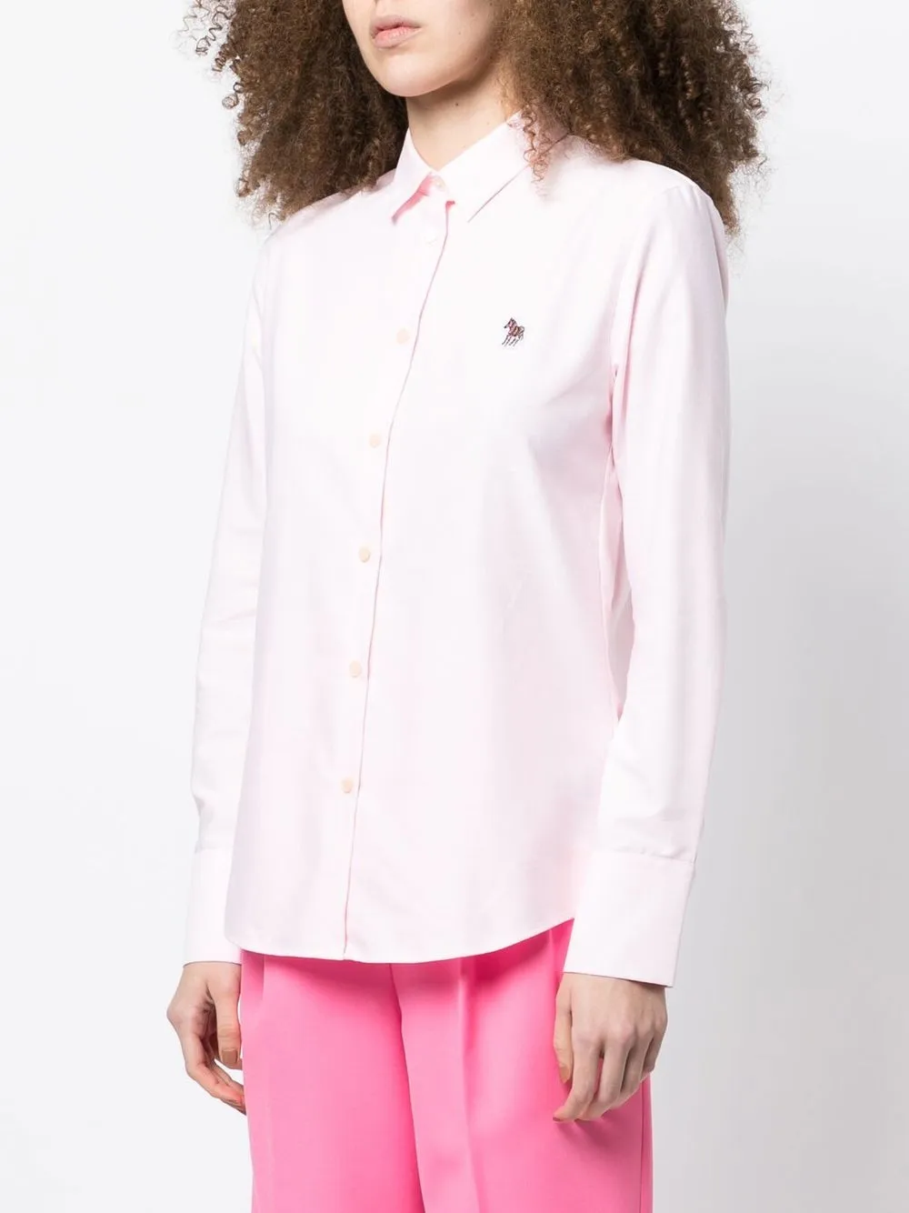 

PS Paul Smith logo-patch long-sleeve shirt - Pink