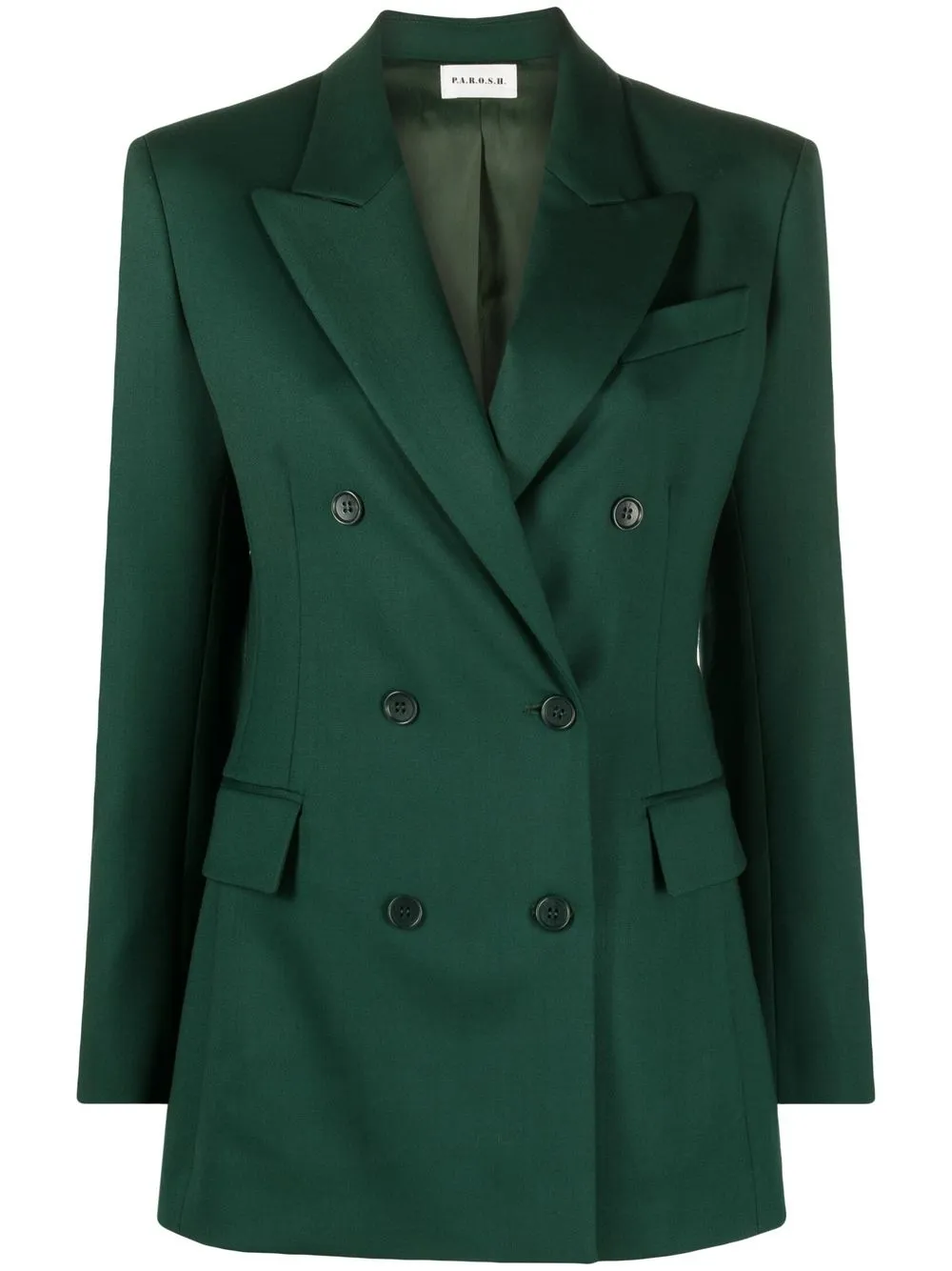 

P.A.R.O.S.H. blazer de vestir con doble botonadura - Verde