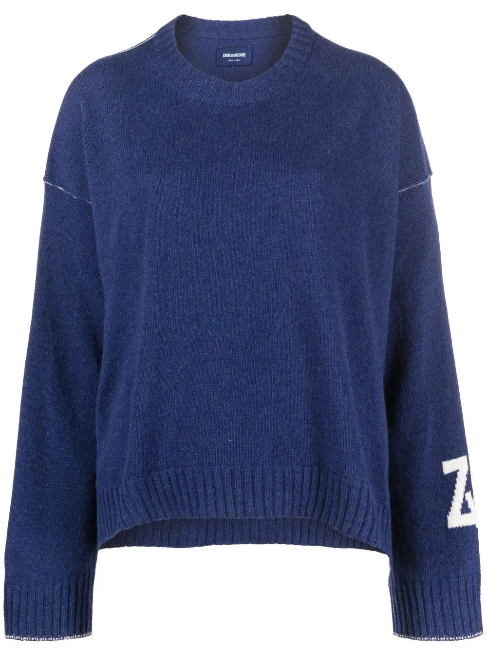 Zadig&Voltaire logo-intarsia Cashmere Jumper - Farfetch