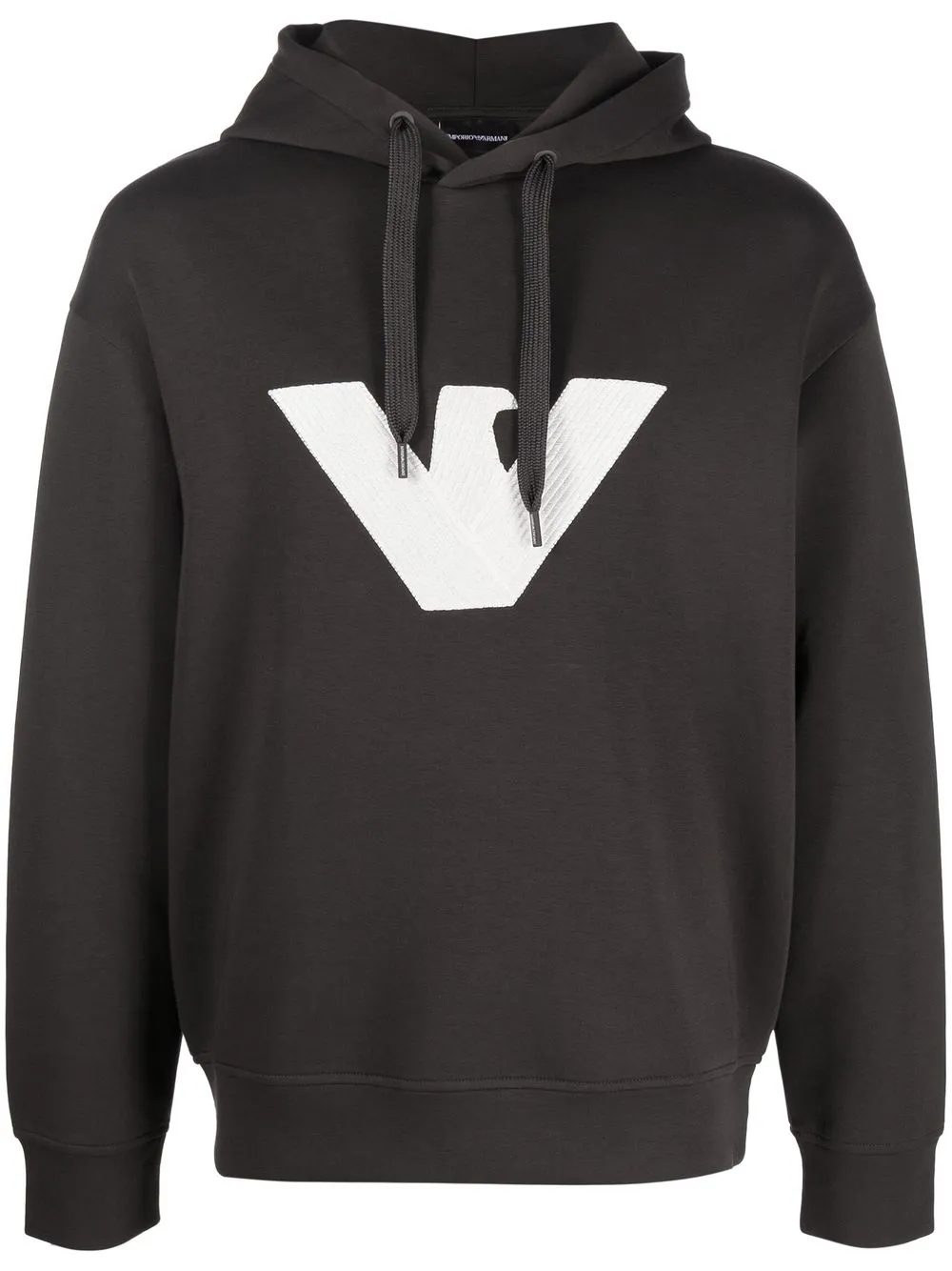 

Emporio Armani hoodie con aplique del logo - Verde