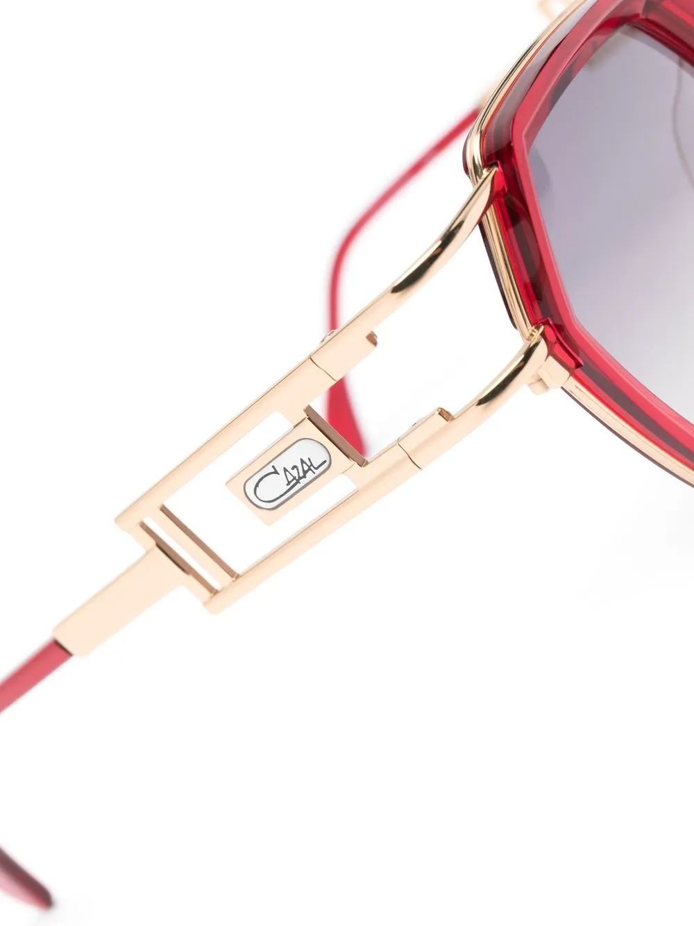  Cazal Sonnenbrille Mit Oversized Gestell   Rot 