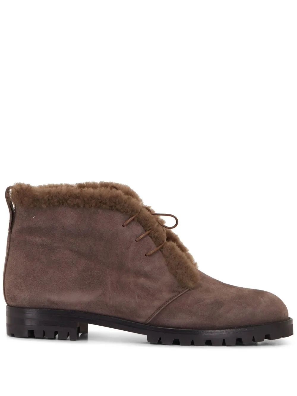 

Manolo Blahnik lace-up ankle boots - Brown