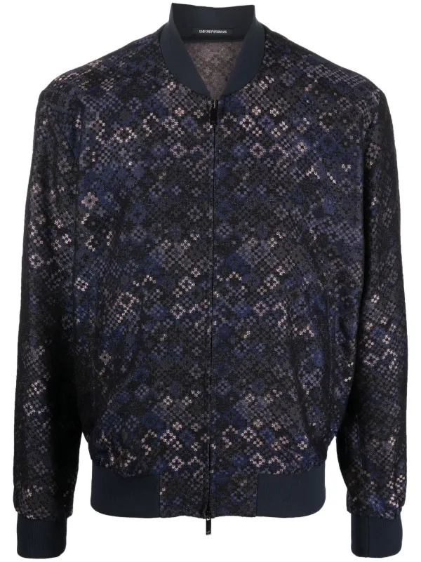 Emporio Armani graphic-print Bomber 