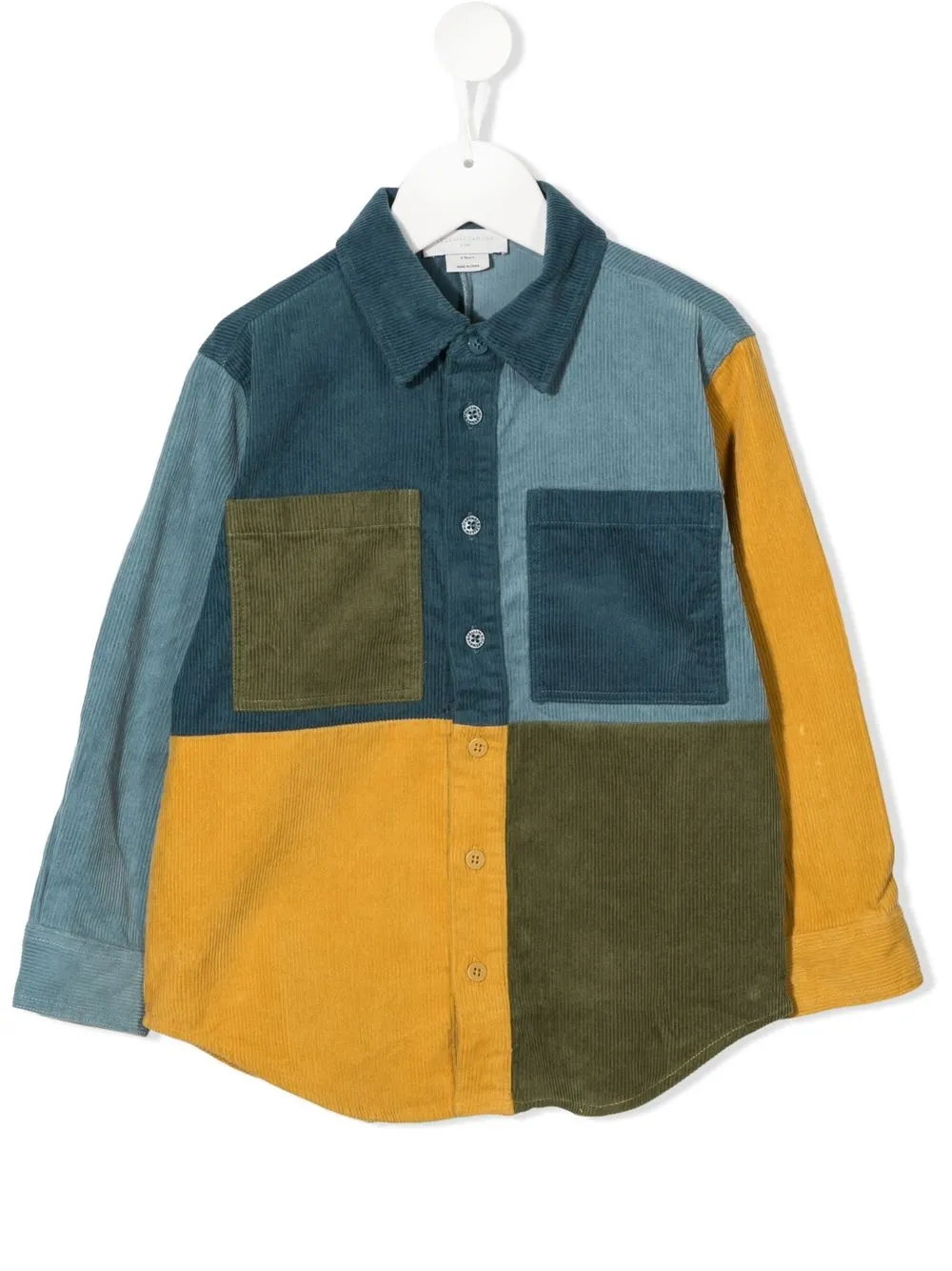 

Stella McCartney Kids camisa con diseño color block - Azul