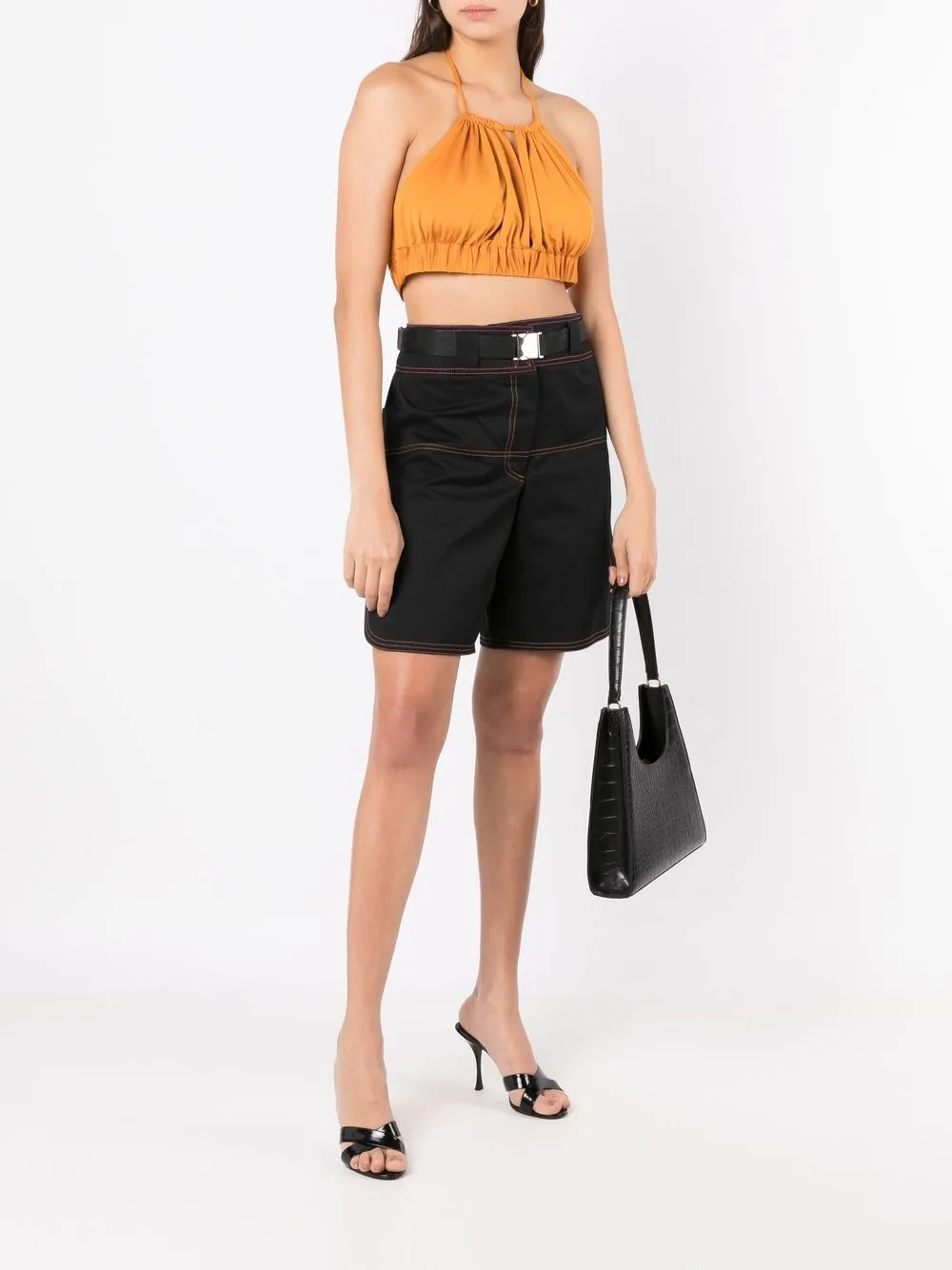Nk High waist shorts - Zwart