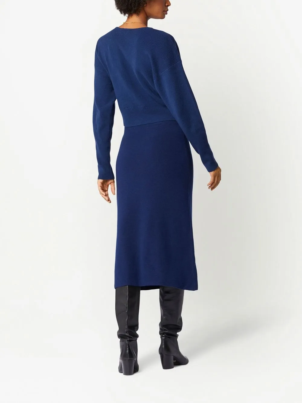 Knitted midi a-line skirt discount