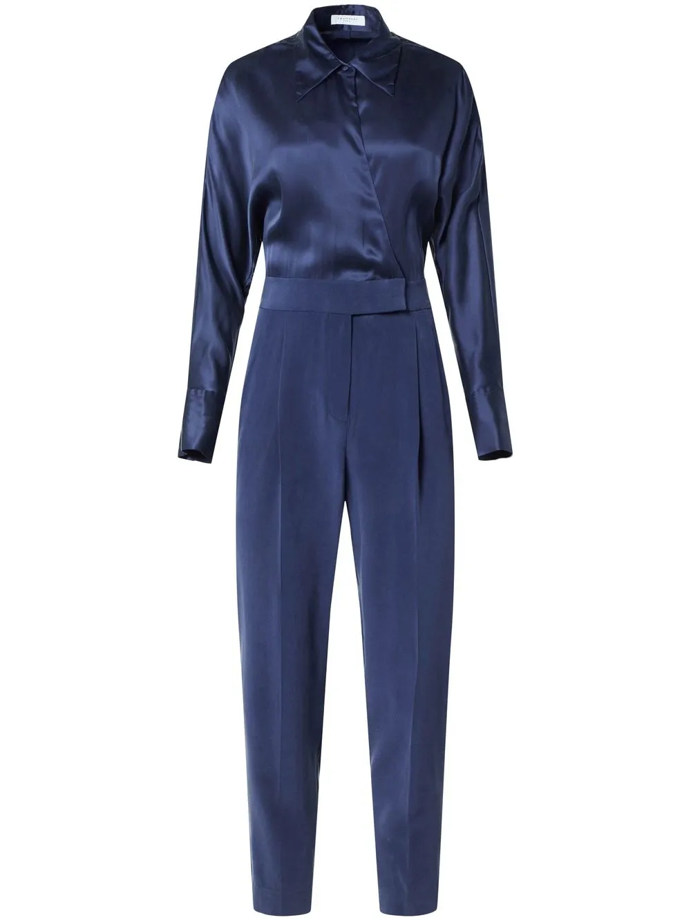 

Equipment jumpsuit con paneles y acabado de satén - Azul