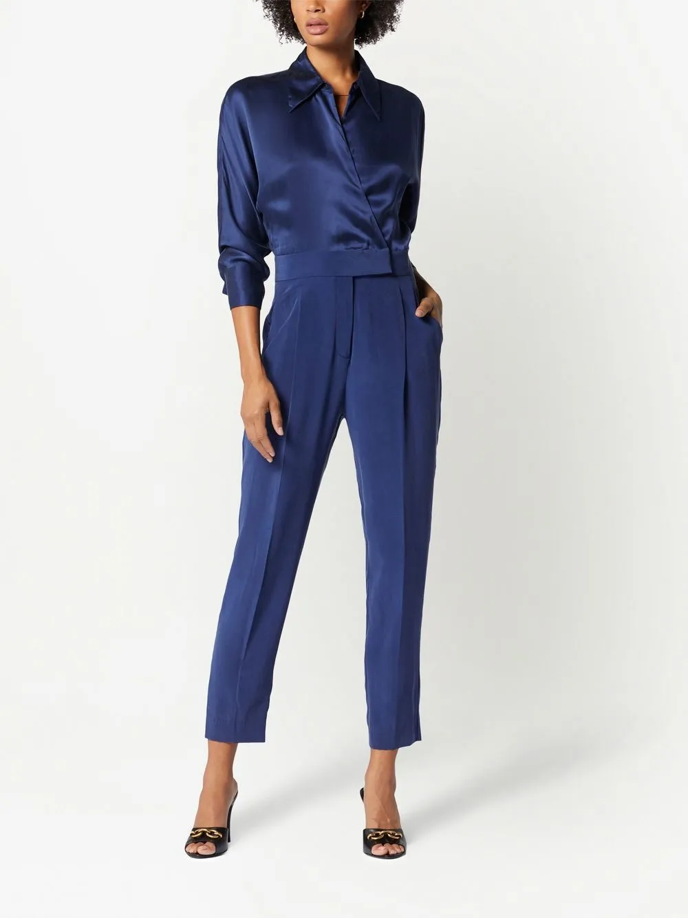 Equipment Jumpsuit met vlakken - Blauw