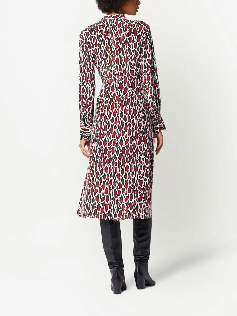 Equipment leopardprint Midi Dress Farfetch