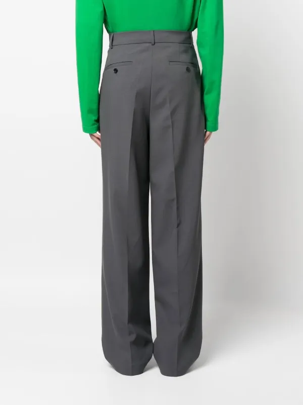 Wide leg clearance suit trousers