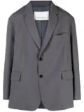 The Frankie Shop boxy single-breasted blazer - Grey